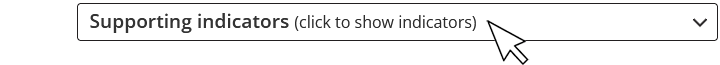 Where to click on the supporting indicators on the target page