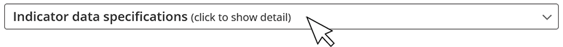 Indicator data specifications (click to show detail)